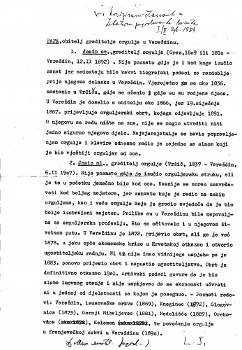 Papa, obitelj graditelja orgulja u Varaždinu