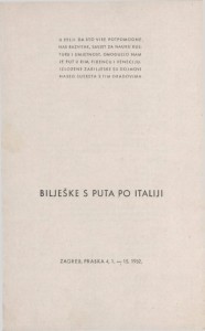 Bilješke s puta po Italiji