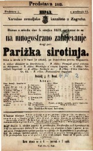 Parižka sirotinja : Slika iz života u 5 činah (7 slikah) / po francezkom preveo Stojanović
