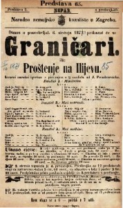 Graničari ili Proštenje na Ilijevu : Izvorni narodni igrokaz s pievanjem u 3 razdiela / od J. Freudenreicha