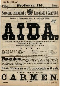 Aida : Velika opera u 4 čina / uglazbio G. Verdi