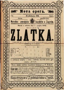 Zlatka : Hrvatska pučka opera u tri čina / glasbotvorio I. pl. Zajc