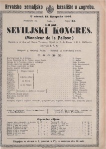 Seviljski kongres : opereta u tri čina  =  Monsieur de la Palisse