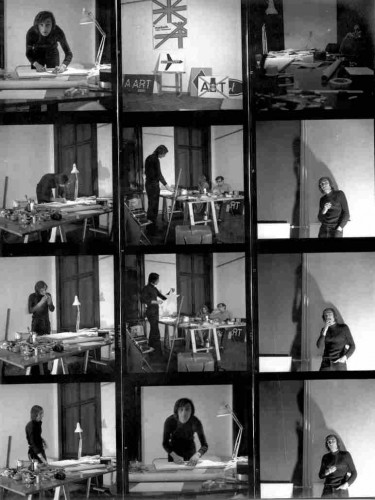 Priprema Izložbe Bucan-Art, Galerija Studentskog centra, 9.- 24. veljače 1973
