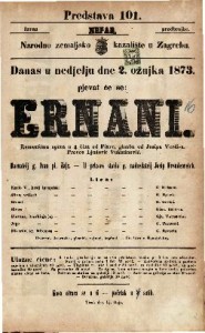 Ernani : Romantična opera u 4 čina / od Piave, glasba od Josipa Verdi-a
