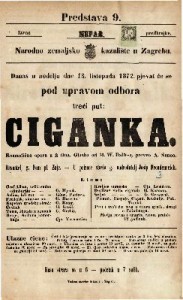 Ciganka : romantična opera u 3 čina / glasba od M. W. Balfe-a