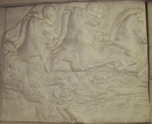 Dva konjanika- Partenon južni friz