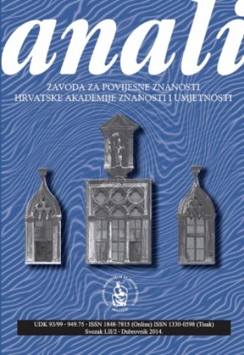 Sv. 52/2 (2014) / glavni urednik Nenad Vekarić