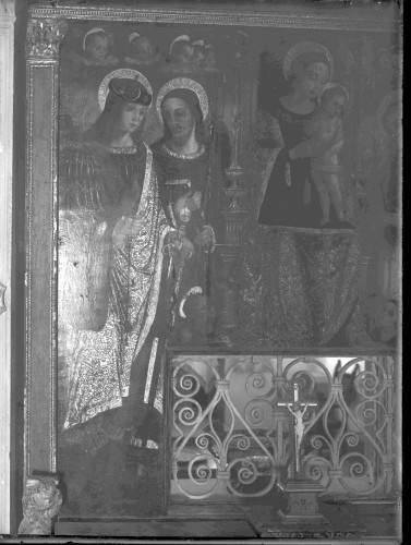 Muzej samostana svetog Dominika (Dubrovnik) : Sveti razgovor (pala obitelji Đurđević), 1513., detalj (Nikola Božidarević)