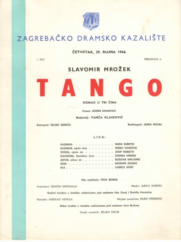 Tango: Komad u tri čina