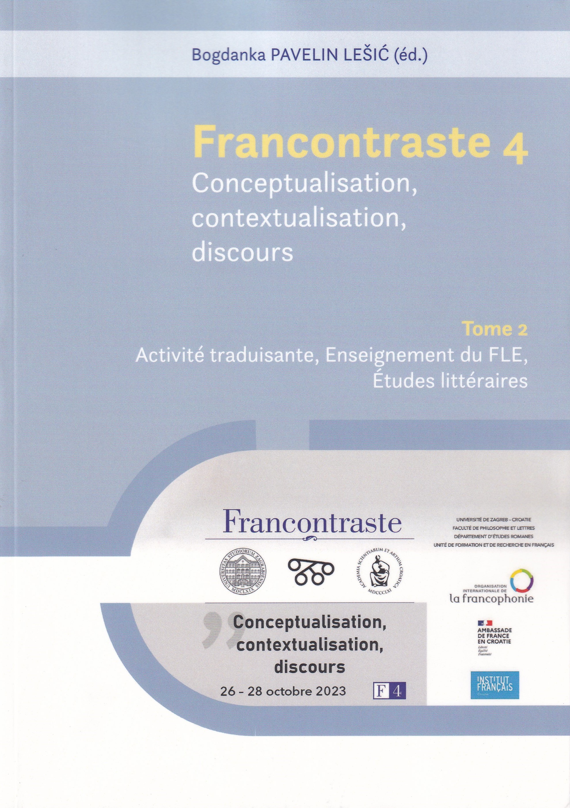 Activité traduisante, Enseignement du FLE, Études littéraires
