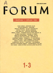 God. 32(1993), knj. 65, br. 1-3 (siječanj-ožujak) / glavni i odgovorni urednik Slavko Mihalić ; urednik Dubravko Jelčić