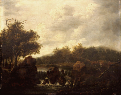 Šumski krajolik s vodopadom
