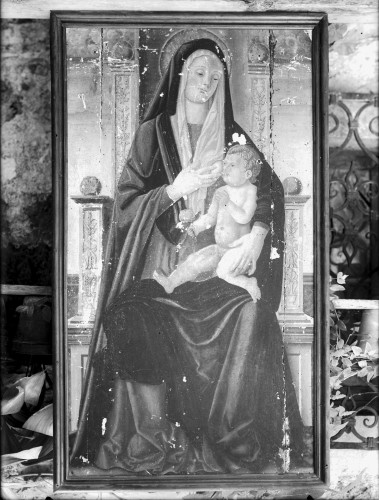 Samostan svetog Lovre (Šibenik) : Bogorodica s Djetetom na prijestolju, druga pol. 15. st. (Juraj Ćulinović (?))