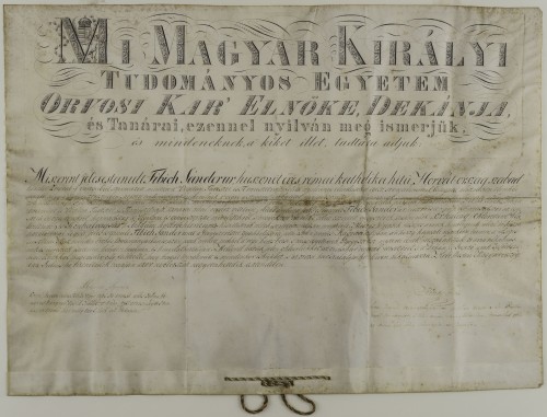 Diploma Šandora Fibića