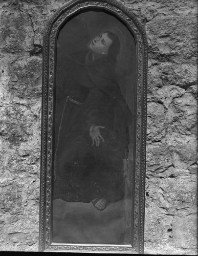 Franjevačka crkva Pohoda Blažene Djevice Marije (Prijevor, Dubrovnik) : Sveti Franjo, ulje na platnu, 17. st.