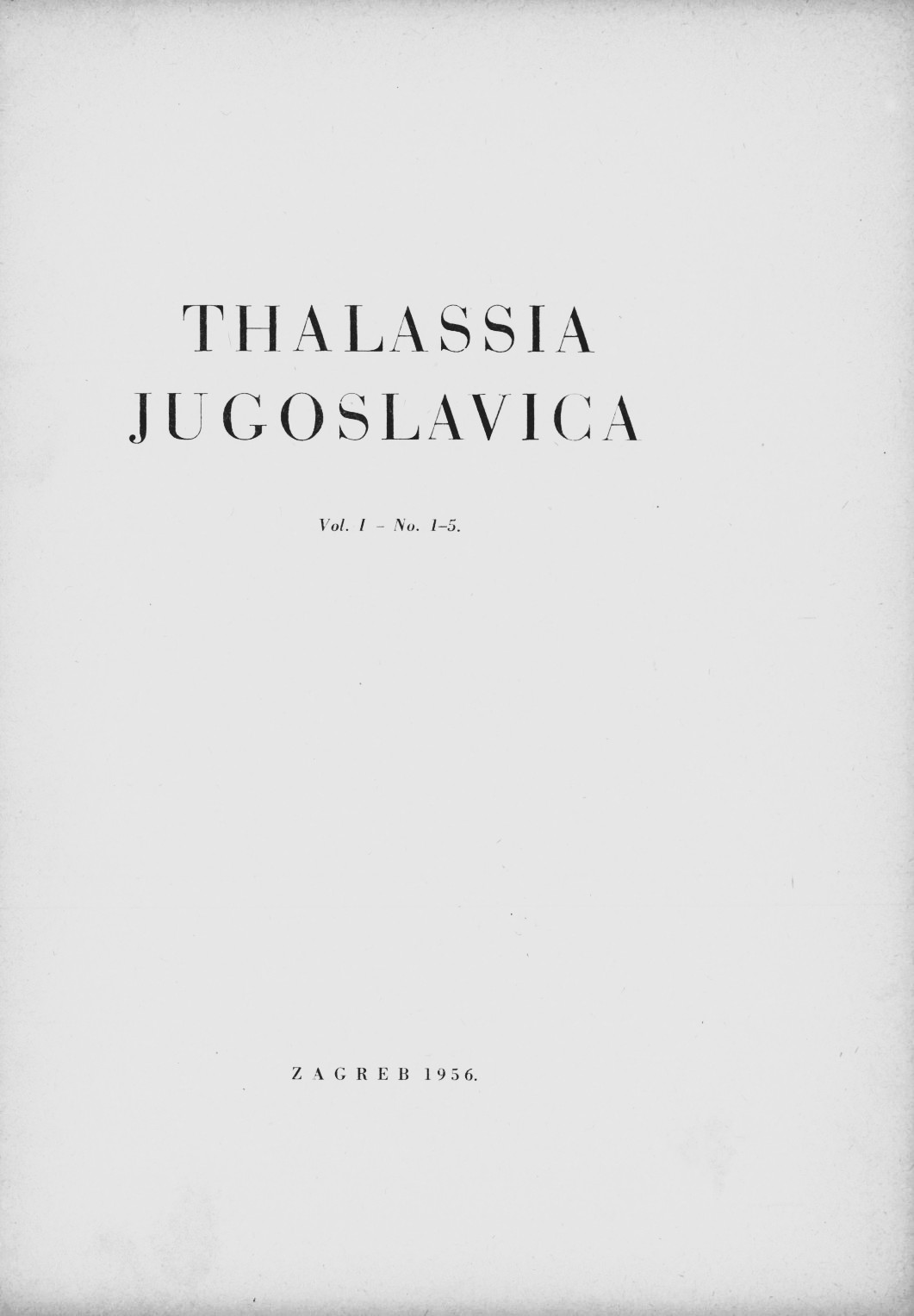 Thalassia Jugoslavica