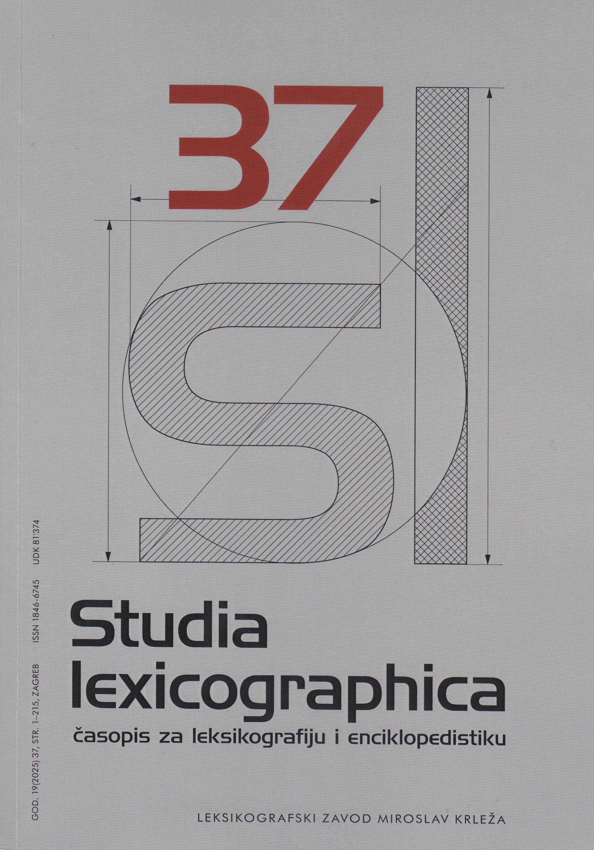 Studia lexicographica : časopis za leksikografiju i enciklopedistiku
