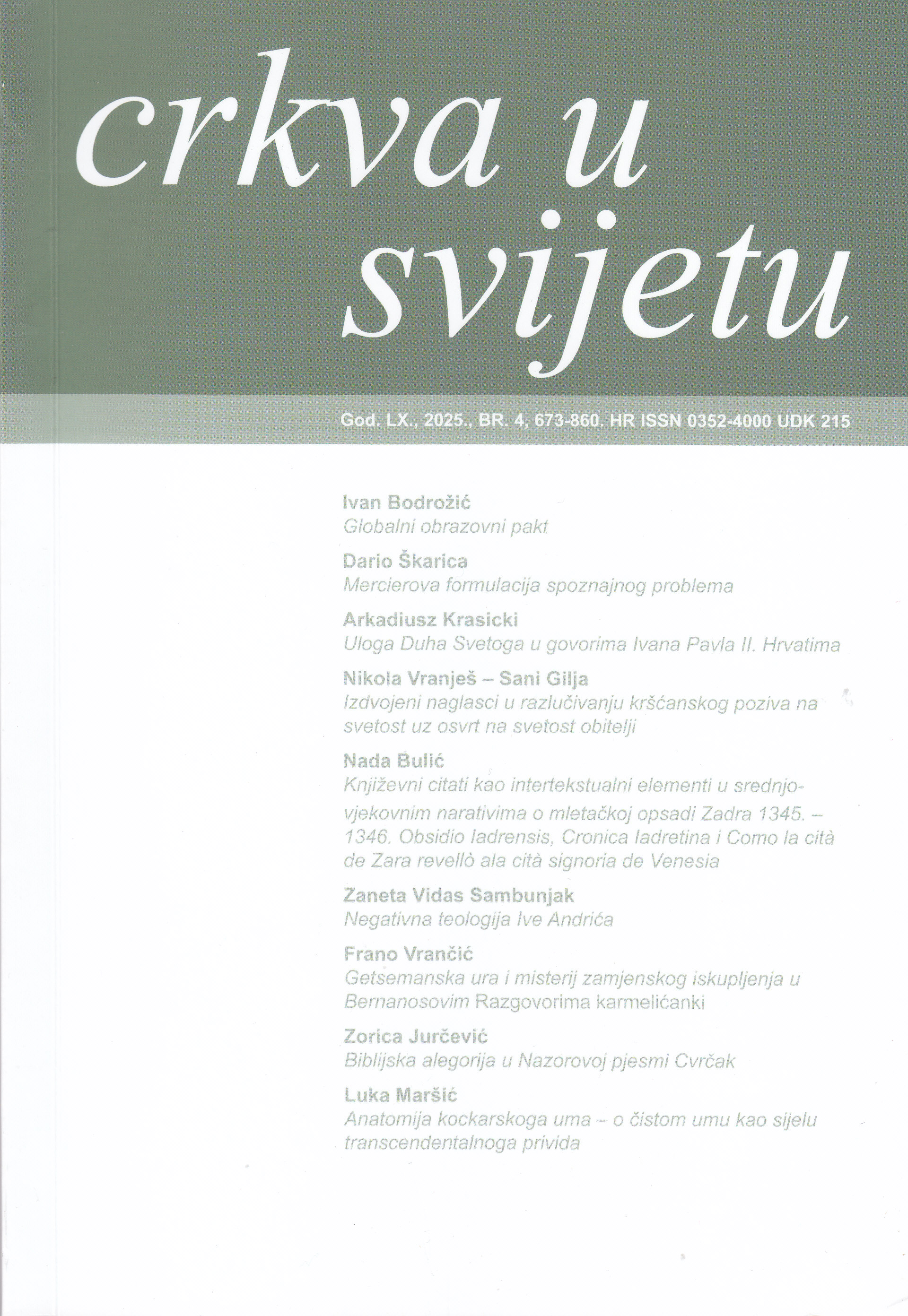 Crkva u svijetu