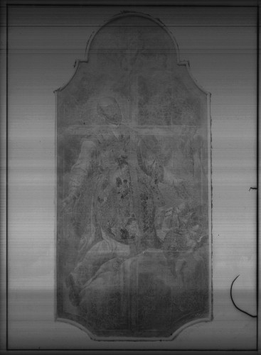 Crkva svete Katarine (Zagreb) : oltar svetog Ignacija, Apoteoza sv. Ignacija Loyole, oko 1735.