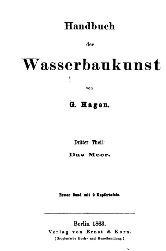 Handbuch der Wasserbaukunst / Gotthilf Hagen