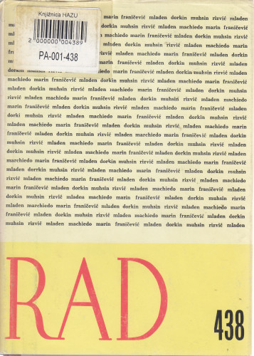 Knj. 23(1989)=knj. 438 / urednik Ivo Frangeš