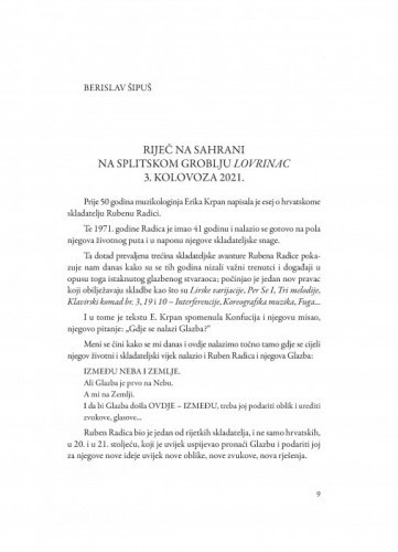 Riječ na sahrani na splitskom groblju Lovrinac 3. kolovoza 2021. / Berislav Šipuš