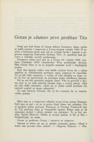 Goran je 