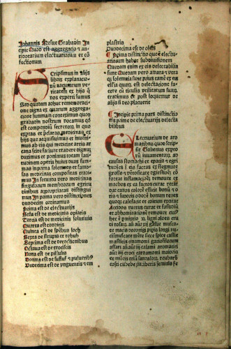 Johannis Mesue Grabadin Incipit Quod est aggregacio et antidotarium electuariorum et co[n]fectionum. Antidotarius medicinalis / [Nicolaus Salernitanus]. Liber Servitoris de preparationibus medicinarum tam lapidum mineralium quam radicum plantarum / Abulcasis
