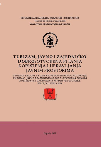 Turizam, javno i zajedničko dobro: otvorena pitanja korištenja i upravljanja javnim prostorima : zbornik radova sa znanstveno-stručnog kolokvija Turizam, javno i zajedničko dobro: otvorena pitanja korištenja i upravljanja javnim prostorima, Split, 10. lipnja 2024. 
 / [urednici Nikola Bašić, Lidija Petrić]