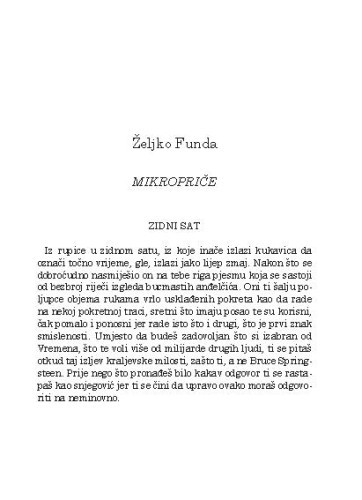 Mikropriče / Željko Funda