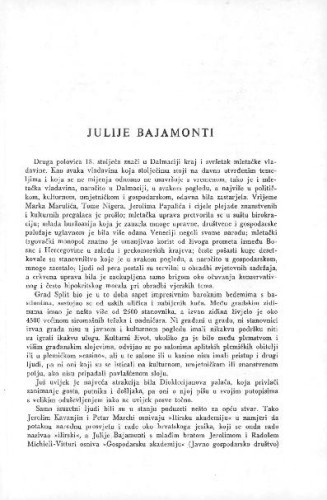 Julije Bajamonti / Vladimir Bazala