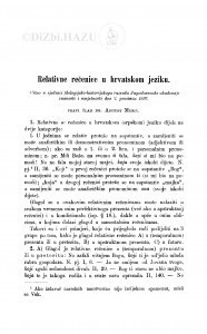 Relativne rečenice u hrvatskom jeziku / A. Musić