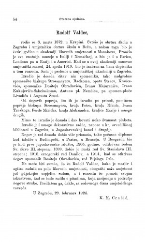 Rudolf Valdec / M. Kl. Crnčić