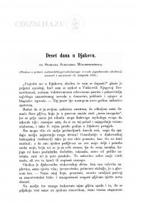 Deset dana u Djakovu / S. Schulzer Müggenburški