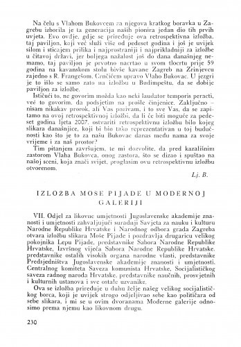 Izložba Moše Pijade u Modernoj galeriji / Jerolim Miše