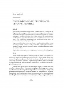 Povijesni čimbenici depopulacije (istočne) Hrvatske / Josip Jurčević