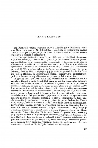 Ana Deanović : [biografije novih članova Akademije]