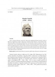 Branko Souček : (1930.-2014.) : (1930.-2014.) / Leo Budin