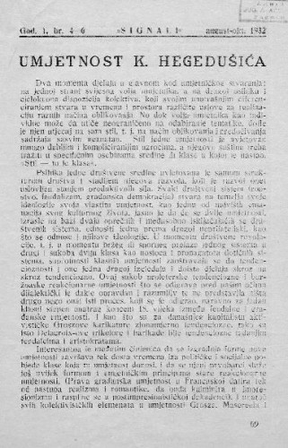 Umjetnost K. Hegedušića