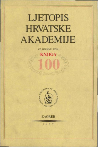 1996. Knj. 100 / urednik Milan Moguš