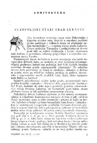 Turopoljski stari grad Lukavec / Sena Gvozdanović