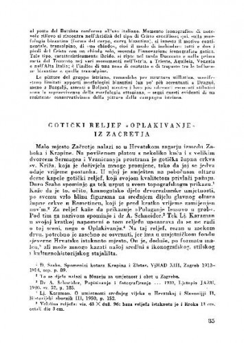 Gotički reljef "Oplakivanje" iz Začretja / Anđela Horvat