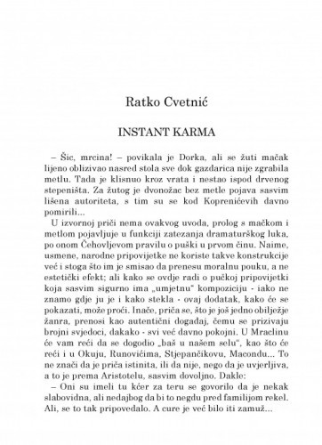 Instant karma / Ratko Cvetnić