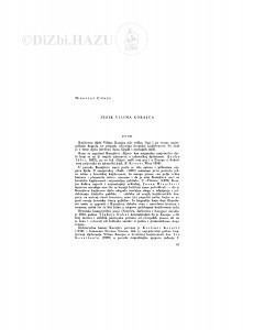 Jezik Vilima Korajca / M. Čizmek