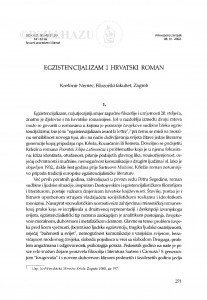 Egzistencijalizam i hrvatski roman / Krešimir Nemec