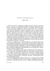 Antun Augustinčić (1900-1979) : [nekrolozi] / A. Mohorovičić