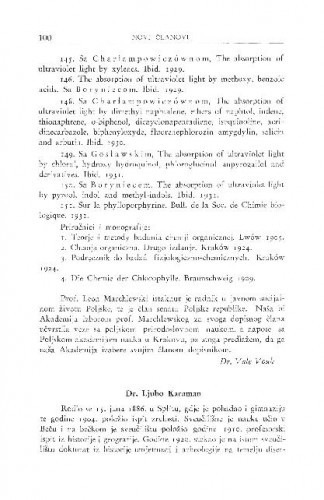 Dr. Ljubo Karaman / F. Bulić
