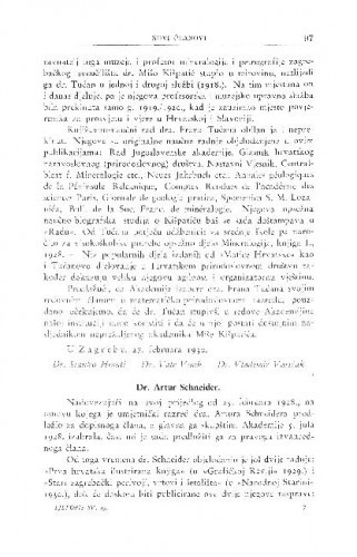 Dr. Artur Schneider / M. Kl. Crnčić