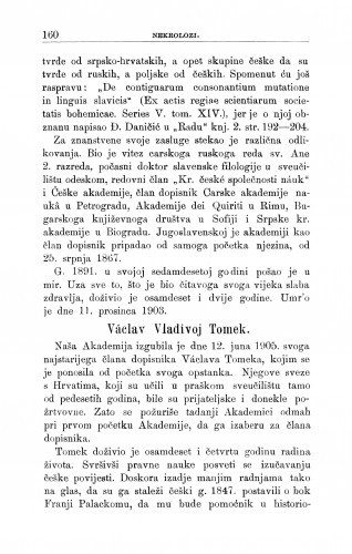 Václav Vladivoj Tomek : [Nekrolog.] / T. Smičiklas